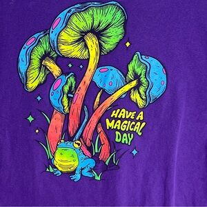 Doma Psychedelic Purple and Blue Short Sleeve Tee